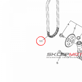 YAMAHA - LANCUCH nr: 945817906600