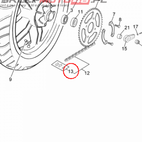 YAMAHA - ZLACZKA LANCUCHA nr: 946819100100