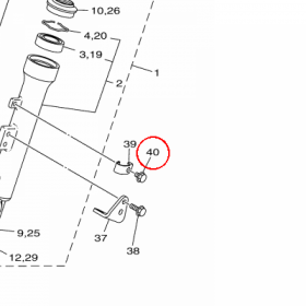 YAMAHA - BOLT, FLANGE nr: 950220600800