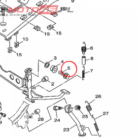 YAMAHA - BOLT, FLANGE nr: 958121003500
