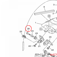 YAMAHA - BOLT, FLANGE nr: 958220603000