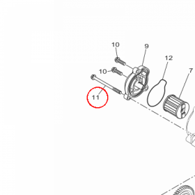 YAMAHA - BOLT, FLANGE DEEP nr: 95E320608000