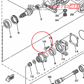 YAMAHA - BOLT nr: 970170803500