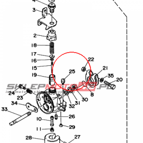 YAMAHA - SCREW, WITH WASHER(6F8) nr: 979800411000