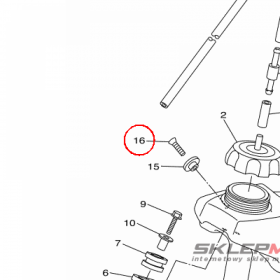 YAMAHA - SCREW FLAT HEAD nr: 987020602000