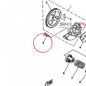 YAMAHA - SCREW, FLAT HEAD nr: 987020603000