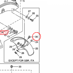 YAMAHA - WKRET nr: 989040601400 > 989800601400