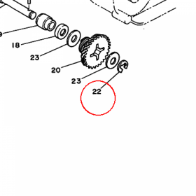 YAMAHA - PIERSCIEN ZAB. nr: 990010860000
