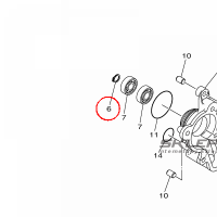 YAMAHA - PIERSCIEN ZAB. nr: 990090840000