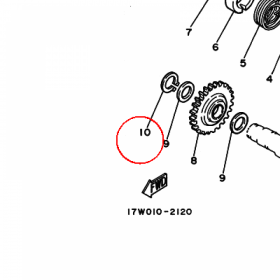 YAMAHA - PIERSCIEN ZAB. nr: 990091240000