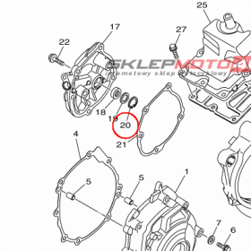 YAMAHA - PIERSCIEN ZAB. nr: 990091950000
