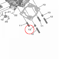 YAMAHA - PIN, DOWEL nr: 995901011400