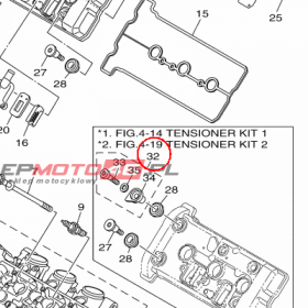 YAMAHA - TENSIONER KIT 1 nr: 999990425400