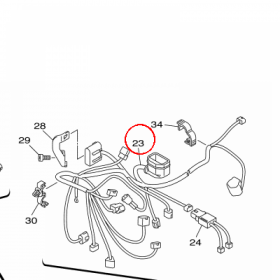 YAMAHA - WIAZKA PRZEW. EL. nr: B11825900000