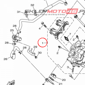 YAMAHA - CYLINDER HEAD ASSY nr: B16E11020000