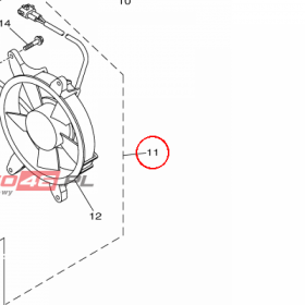 YAMAHA - RADIATOR ASSY nr: B16E24600000