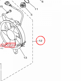YAMAHA - RADIATOR ASSY nr: B16E24600100