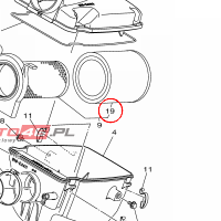 YAMAHA - filtr powietrza nr: B16E44510100