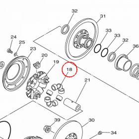 YAMAHA - ciezarek manetki nr: B16E76320000