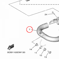 YAMAHA - RURA WYDECH. nr: B2W146210000