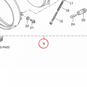 YAMAHA - reflektor nr: B34843100000