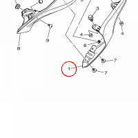 YAMAHA - oslona boczna nr: B4C2171100P1