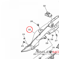 YAMAHA - OSLONA BOCZNA nr: B4C2171X0000
