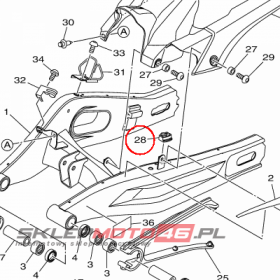 YAMAHA - DAMPER, CHAIN CASE nr: B4C223320000