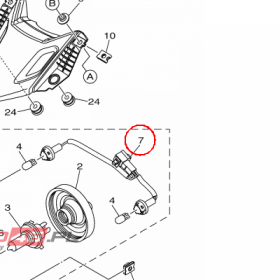 YAMAHA - WIAZKA PRZEW. EL. nr: B4C843590000