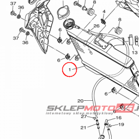 YAMAHA - CHLODNICA nr: B4T124610000