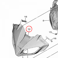 YAMAHA - COVER 1 nr: B5U843690100
