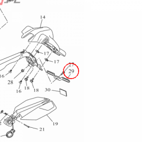 YAMAHA - REINF. nr: B6GF16660000