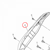 YAMAHA - OSLONA TLUMIKA nr: B6HE47180000