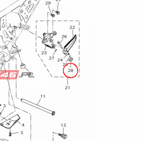 YAMAHA - WASHER, SPECIAL nr: B74F74370000
