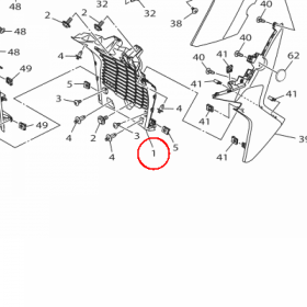 YAMAHA - WLOT POW. PLAST. nr: B74F837N0100