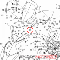 YAMAHA - COVER 5 nr: B74F842A0000
