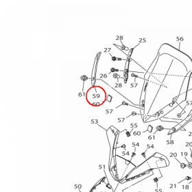 YAMAHA - COVER 6 nr: B74F843C0000