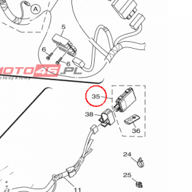 YAMAHA - REMOTE CONTROL UNI nr: B74H62600400