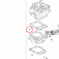 YAMAHA - uszczelka glowicy nr: B7B111810000