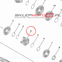 YAMAHA - KOLO ZEBATE nr: B7B171310000