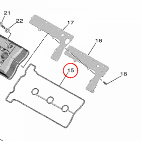YAMAHA - uszczelka pokrywy zaw. nr: B7N111930000