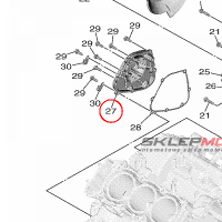 YAMAHA - dekiel silnika nr: B7N154160000