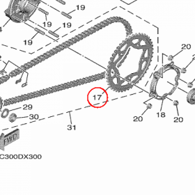 YAMAHA - ZEBATKA ZDAWCZA nr: B7N254450000