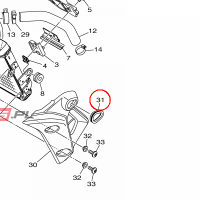 YAMAHA - PODKLADKA GUM. nr: B7N833210000