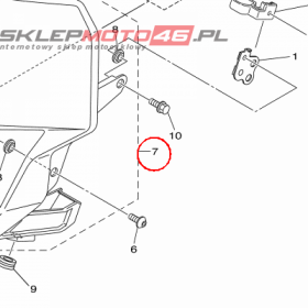 YAMAHA - WKLAD REFL. nr: B7R843301000