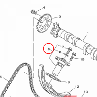 YAMAHA - NAPINACZ LANC. ROZ. nr: B90122100000