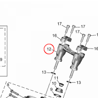 YAMAHA - UCHWYT KIEROWNICY nr: BAGF34420000
