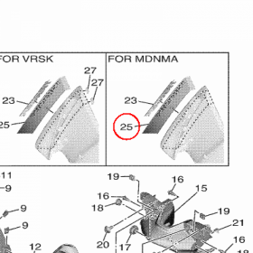 YAMAHA - NAKLEJKA nr: BAP283921000