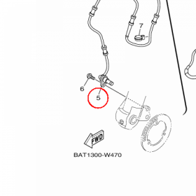 YAMAHA - WHEEL SENSOR ASSY, FRONT nr: BAT859700100