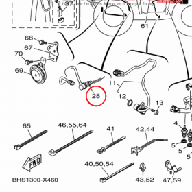 YAMAHA - W??CZNIK STOP nr: BB5825300000